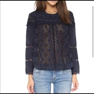 Sea New York brand eyelet top navy size 4